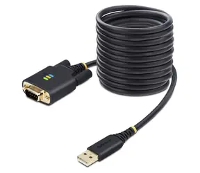 StarTech adaptér USB-A na RS232 DB9 černá / Adaptér / 3 m / FTDI FT232R