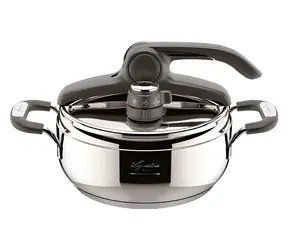 Lagostina Briosa / Tlakový hrnec / nerezová ocel / 22 cm / 3,5 l