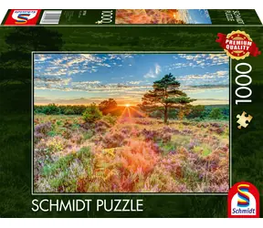 SCHMIDT Puzzle Vřesoviště při západu slunce / 1000 dílků / od 12 let