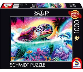 SCHMIDT Puzzle Sheena Pike: Neon Turtle / 1000 dílků / od 12 let