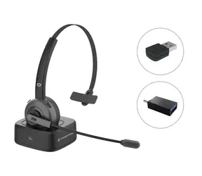 Conceptronic POLONA03BDA černá / Bezdrátová sluchátka s mikrofonem / mono / Bluetooth 5.0 / výdrž 22 h