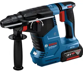 Bosch GBH 18V-24 C (2x5,0Ah, L) / Akumulátorová příklepová vrtačka / 18V / SDS-plus / Bluetooth / L-BOXX