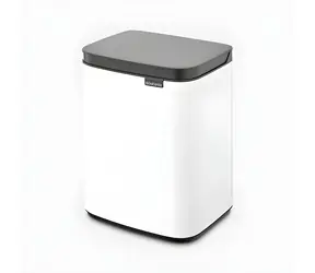 Brabantia Bo bílá / Odpadkový koš / 4 l
