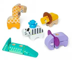 SPIN MASTER Melissa & Doug Stavebnice Blockables Safari / 34 dílků / od 2 let