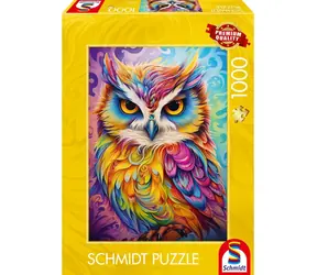 SCHMIDT Puzzle Sova v papouščích šatech / 1000 dílků / od 12 let