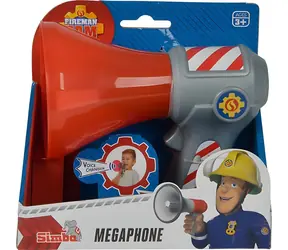SIMBA Megafon Hasič Sam / Měnič hlasu / 16 cm / 2x AAA / od 36 měsíců