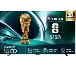 85" Hisense 85U7Q černá / Televize / Mini-LED QLED / UltraHD 4K / 144Hz / VIDAA / Wi-Fi