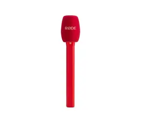 Rode Interview Micro červená / Ruční adaptér / pro vysílače Wireless GO, GO II, ME, PRO / 266mm, 80g