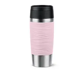 Emsa TRAVEL MUG Waves 0,36 l světle růžová / Termohrnek / nerezová ocel