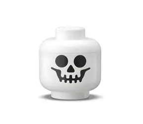 Room Copenhagen 40330803 Storage Head Skeleton mini bílo-černá / Úložná hlava – Skeleton / 102 x 102 x 115 mm