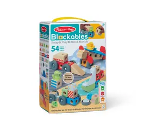 SPIN MASTER MELISSA & DOUG Stavebnice Blockables Vozidla / Dřevěná / 54 dílků / od 2 let