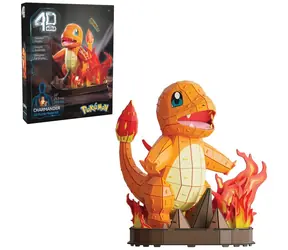 SPIN MASTER 4D Build Stavebnice Pokémon Charmander / 241 dílků / od 12 let