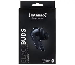 Intenso Buds T300A černá / Bezdrátová sluchátka TWS / Bluetooth / ANC / USB-C / 10 h