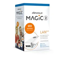 Devolo Magic 2 LAN triple + Single / Startovací sada / Powerline / G.hn / 3x Gigabit LAN