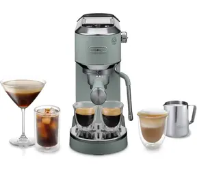 DeLonghi Dedica Duo EC890.GR světle zelená / Pákový kávovar / 1450 W / 15 bar / Cold Brew