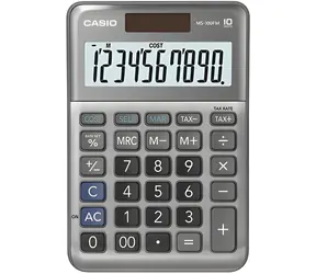 Casio MS 100 FM stříbrná / Kalkulačka / stolní / DPH, marže, %