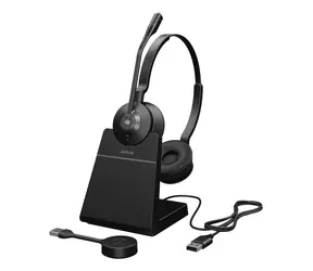 Jabra Engage 55 SE Stereo černá / Bezdrátová náhlavní souprava / mikrofon / USB-A / MS / nabíjecí stanice