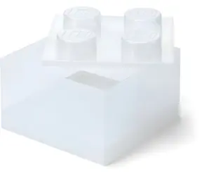 Room Copenhagen LEGO Storage Brick 4 víko Glitter transparentní / Víko úložného boxu / 250 x 180 x 250 mm