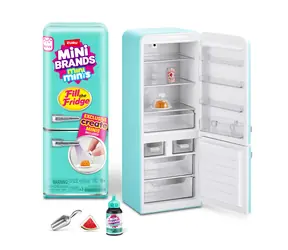 ZURU Mini Brands Fill the Fridge / Hrací set / miniatury a lednička s UV podsvícením / od 8 let
