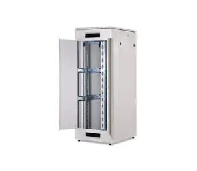 Digitus Unique 42U šedá / Stojanový rozvaděč / 19" / 800x1000mm / nosnost 800kg / skleněné dveře
