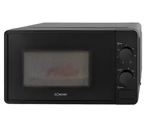 Bomann MW 6014 CB černá / Mikrovlnná trouba / 700 W / 20 l / 6 úrovní výkonu / časovač 30 min