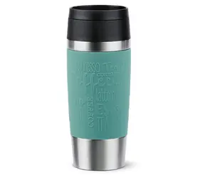 Emsa TRAVEL MUG Classic petrolová / Cestovní termohrnek / 0,36 l / nerezová ocel