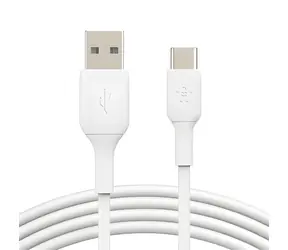 Belkin CAB001bt3MWH bílá / Datový kabel / USB-A - USB-C / 3 m