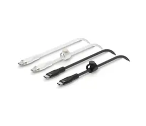 Belkin CAB011bt1MBW2PK černá/bílá / Datový kabel USB-C - USB-C / 1m / silikonový / 2ks