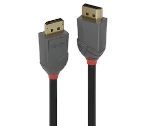 Lindy Anthra Line černá / Přípojný kabel / DisplayPort 1.2 / 7,5 m / 4096 x 2160 px / 60 Hz