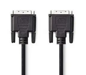 Nedis DVI-D 24+1 kabel černá / Kabel / DVI-D 24+1 - DVI-D 24+1 / 1080p / 10 m / poniklovaný