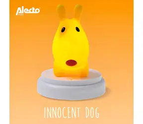 Alecto INNOCENT DOG žlutý pes / Dětské noční světlo / LED / 3x AA baterie