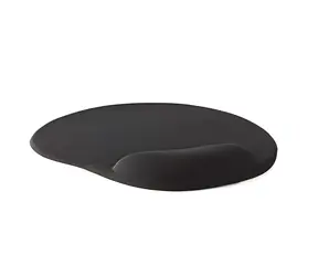 Nedis Gelová podložka pod myš 215 mm černá / Podložka pod myš / Ergonomická opěrka zápěstí / Protiskluzová základna