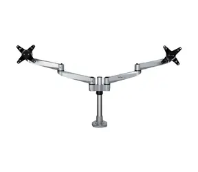 StarTech Stolní rameno pro 2 monitory stříbrná / Rameno pro 2 monitory / nosnost 10 kg / do 27" / rotace 360°