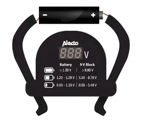 Alecto BTT2 / Tester baterií / AA / AAA / C / D / 9V a knoflíkové / LCD displej
