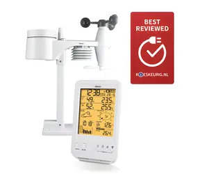 Alecto WS-4800 bílá / Meteostanice / bezdrátové čidlo / dosah 100 m / 868 MHz