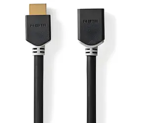 Nedis High Speed HDMI 1 m antracit / Prodlužovací kabel HDMI / 8K 60Hz / 48 Gbps / eARC / Ethernet