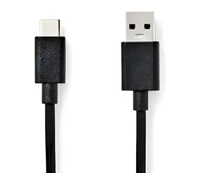 Nedis USB-A - USB-C 3.2 Gen1 černá / Kabel USB / 15 W / 5 Gbps / 1 m