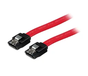 StarTech SATA červený / Kabel / SATA 7-pin - SATA 7-pin / 0,15 m / se zámkem