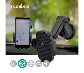 Nedis Držák telefonu do auta na okno / Držák do auta / univerzální / pro telefony 4,5–7” / rameno 14,3 cm