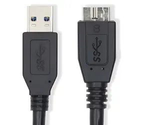 Nedis USB kabel černá / Kabel USB / USB-A - Micro-B / USB 3.2 Gen 1 / 5 Gbps / 18 W / 2 m