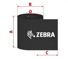 Zebra ZipShip 3400 TTR páska (6ks) / Wax-Resin / 174mm / 450m / 1" / 6ks