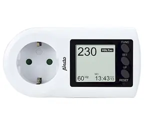 Alecto Monitor spotřeby energie / Měřič spotřeby energie / napětí, proud, výkon / programovatelná cena kWh
