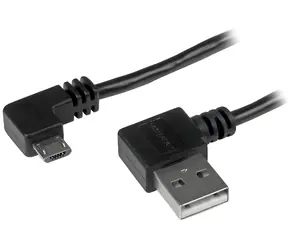 StarTech USB-A na Micro-USB B černá / Kabel / lomené konektory / 1 m / 480 Mbit/s