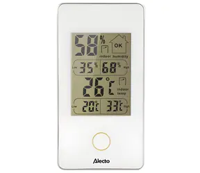 Alecto WS-75 bílá / Digitální teploměr s vlhkoměrem / Vnitřní