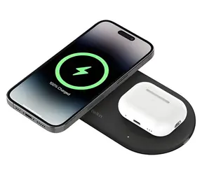 Belkin BOOST CHARGE PRO Qi2 2v1 černá / Magnetická bezdrátová nabíječka / 15W