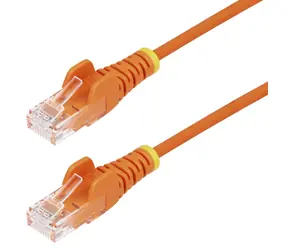 StarTech UTP CAT6 0,25m slim snagless oranžová / Patch kabel / RJ45-RJ45
