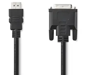 Nedis Kabel HDMI - DVI-D 24+1 2m černá / Kabel / 1080p / Poniklované konektory / PVC