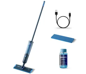 Philips 3000 series OneUp modrá / Elektrický mop / bezdrátový / 0,312 l / 50 min