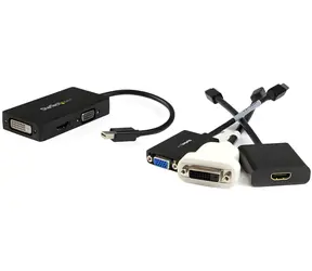StarTech Adaptér Mini DisplayPort na VGA/DVI/HDMI černá / Videoadaptér / 1920 x 1200 px / 0,15 m