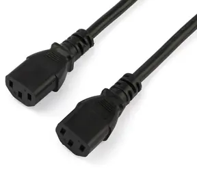StarTech napájecí kabel Schuko-2x IEC C13 černý / Napájecí kabel / 2 m / CEE7/7 - 2x C13 / 250 V / 10 A